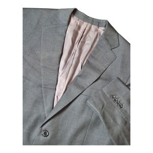 Suitsupply Men's 42L Gray Pure Wool‎ Blazer Vitale Barberis Canonico Super 110's